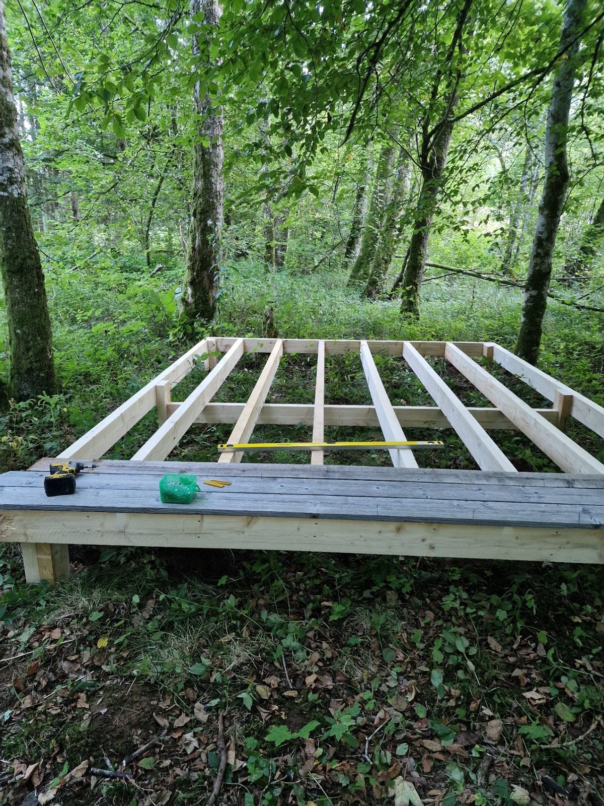 Platform in opbouw