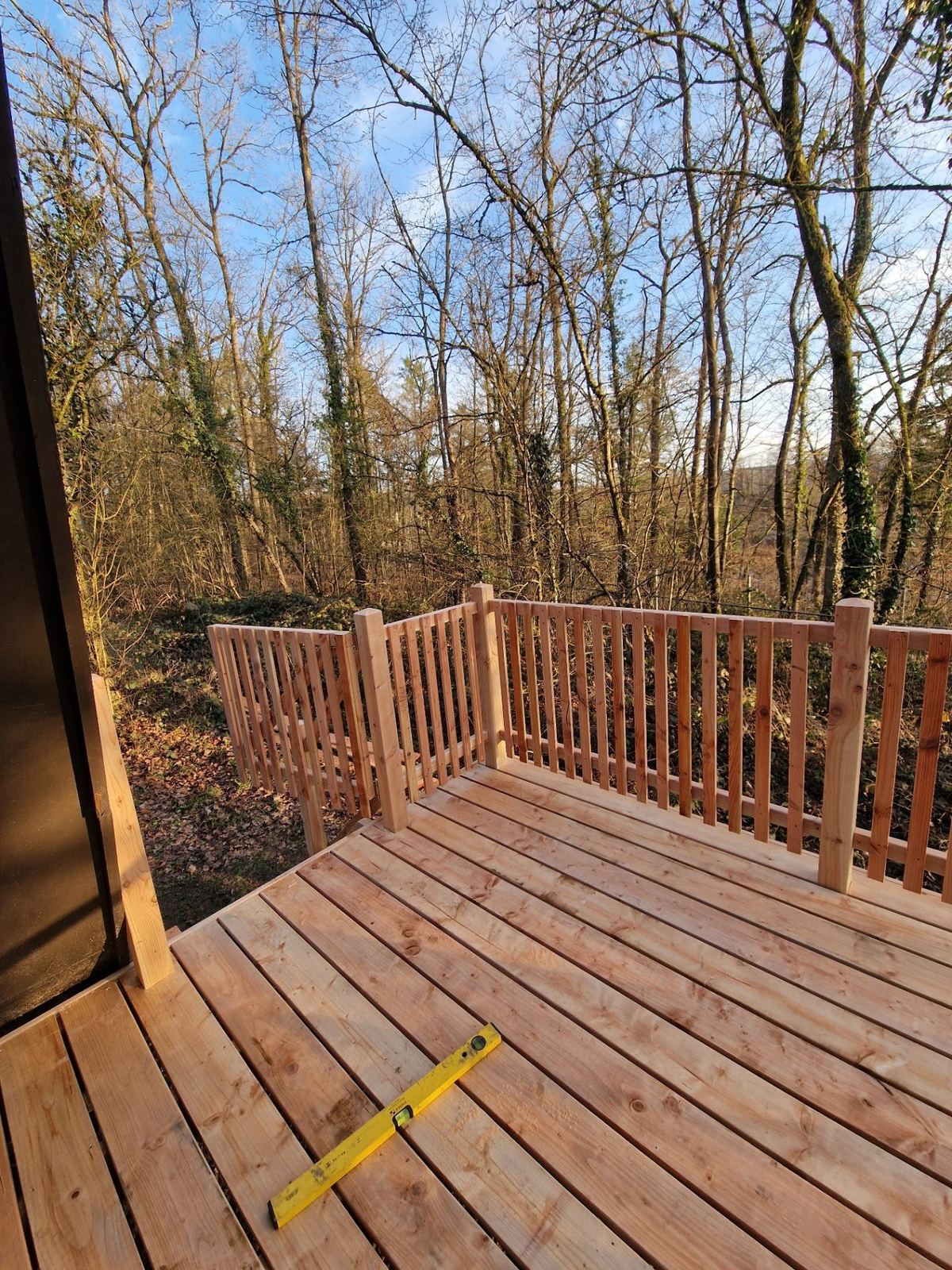 Houten terras & bos